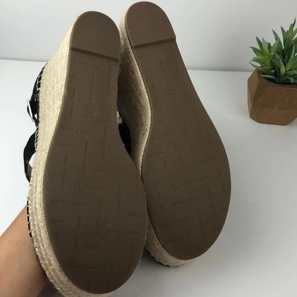 NEW Marc Fisher Calita Espadrille Wedges 11
